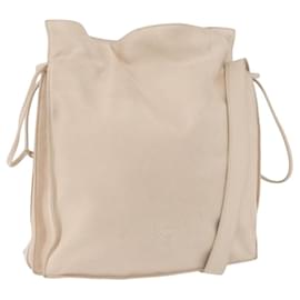 Borsa a tracolla LOEWE in pelle Avorio Argento Auth ka5256