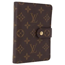 LOUIS VUITTON Monogram Porto Papie Zip Wallet M61207 LV Auth bs36123V