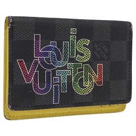LOUIS VUITTON Damier Graphite Portefeuille Multripru Wallet N60302 Auth bs36118