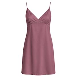 Dries Van Noten Vestido Lencero de Satén Mulberry Pink