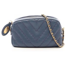 Borsa a tracolla Chanel in pelle Chevron V-stitch