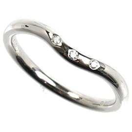 Tiffany & Co. Geschwungener Ring aus 18 Karat Weißgold und Diamanten