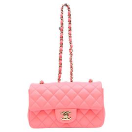 Sac à bandoulière Chanel Mini Matelassé en agneau