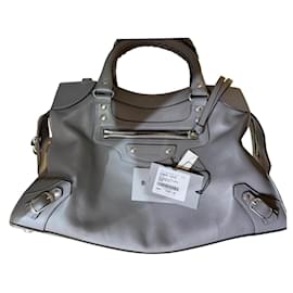 Balenciaga City Bag in Grey Leather