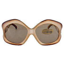 Autre Marque Vintage 1970er Oversize Butterfly Sonnenbrille, Ombré mit Originalgläsern
