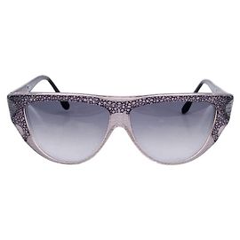 Autre Marque Gafas de Sol Flat Top con Estampado Animal y Lentes Degradadas