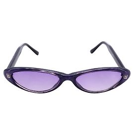 Autre Marque Gafas de sol ojo de gato morado translúcido vintage Y2K BI-6008