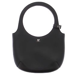 Borsa Courreges Holy in pelle nera
