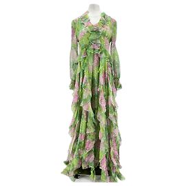 Gucci Vestido de seda y lentejuelas