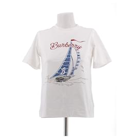 Camiseta blanca de algodón Burberry