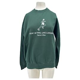 SPORTY & RICH Sweatshirt grün Baumwolle - Autre Marque