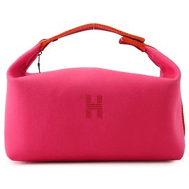 Pochette borsa a mano Kara Pink in tela Hermès