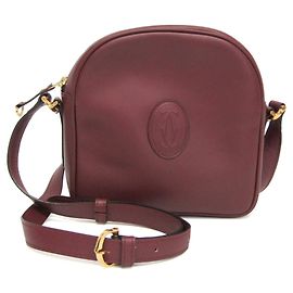 Borsa a tracolla in pelle Cartier Must da donna in Bordeaux