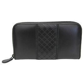 Portafoglio lungo con zip Bottega Veneta Intrecciomirage