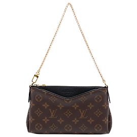 Clutch Louis Vuitton Brown Monogram Pallas