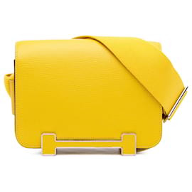 Hermès Geta in chevre Mysore giallo