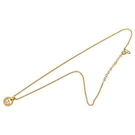 Collana con pendente Dior Gold con logo CD placcato oro