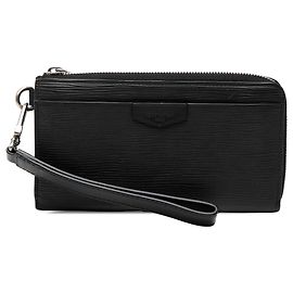 Cartera larga Louis Vuitton Black Epi Zippy Dragonne