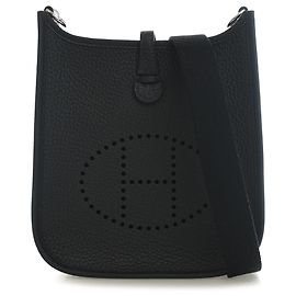Hermès Black Clemence Evelyne I 16 Amazone