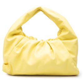Borsa a tracolla in agnello giallo Bottega Veneta