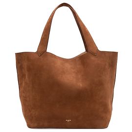 ALAÏA Le Cabas Tote aus braunem Nubukleder