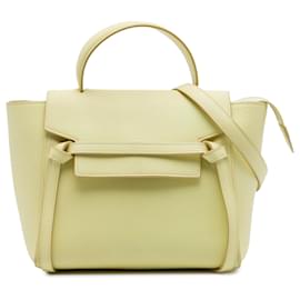 Bolso cinturón Celine en piel de becerro micro granulado amarillo - Céline