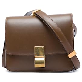 Céline Celine Brown Teen Calfskin Classic Box