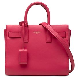 Bolso Saint Laurent Pink Nano Leather Sac De Jour