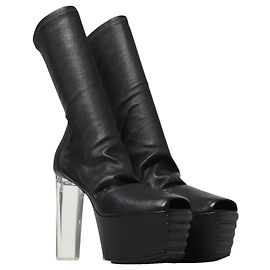 Rick Owens Minimal Grill Stretch Plateau-Stiefel - Schwarz