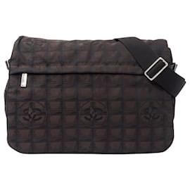 Borsa in nylon marrone Chanel