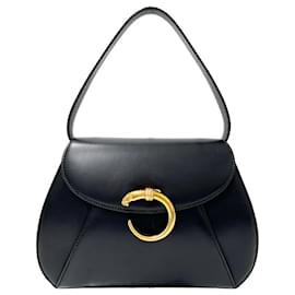 Borsa a mano Cartier Panthère in pelle nera