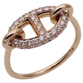 Bague Hermès Pink Gold Band
