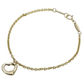 Bracciale charm Tiffany & Co. in oro giallo 18K con cuore aperto