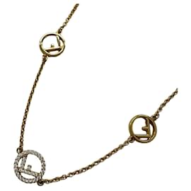 Collana Fendi placcata in oro