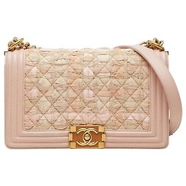 Chanel Schultertasche aus pinkem Tweed