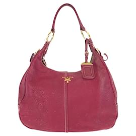 Borsa Hobo in Pelle Prada Rosa