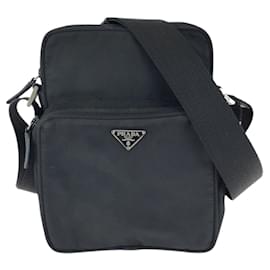 Borsa a tracolla Prada Nylon Tessuto Triangle Logo