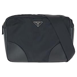 Borsa a tracolla Prada Nylon Leather Tessuto Logo
