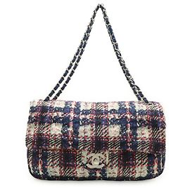 Borsa a tracolla Chanel in nylon con stampa tweed