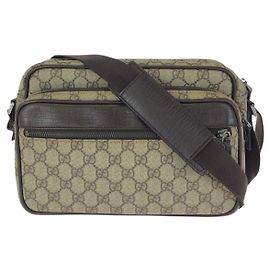 Bolso de hombro Gucci GG Supreme Canvas y cuero