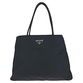 Prada Nylon Tessuto Triangle Logo Tote Bag