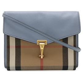 Borsa a tracolla Burberry MACKEN in tela e pelle