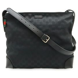 Borsa a tracolla Gucci GG Canvas e pelle