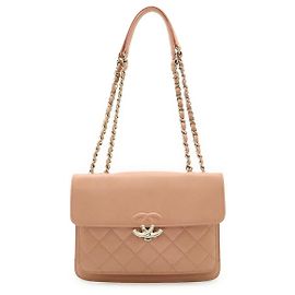 Borsa a tracolla Chanel in pelle con doppia catena