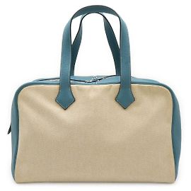 Hermès Borsa da viaggio Hermes Victoria 43 Boston Bag Blu