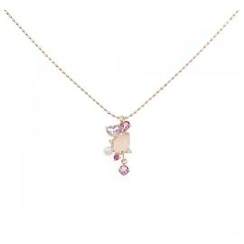Autre Marque Collana con pietra color oro rosa K10