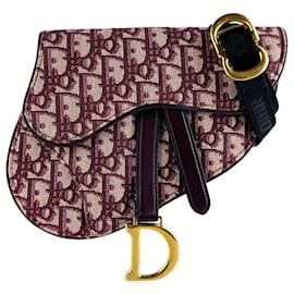 Marsupio Christian Dior in tela bordeaux