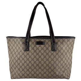 Gucci Tote Bag Braun GG Supreme Canvas