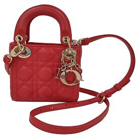 Christian Dior Vintage Lady Dior Leather Mini