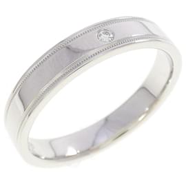 Anello a fascia Tiffany & Co. Double Milgrain in platino